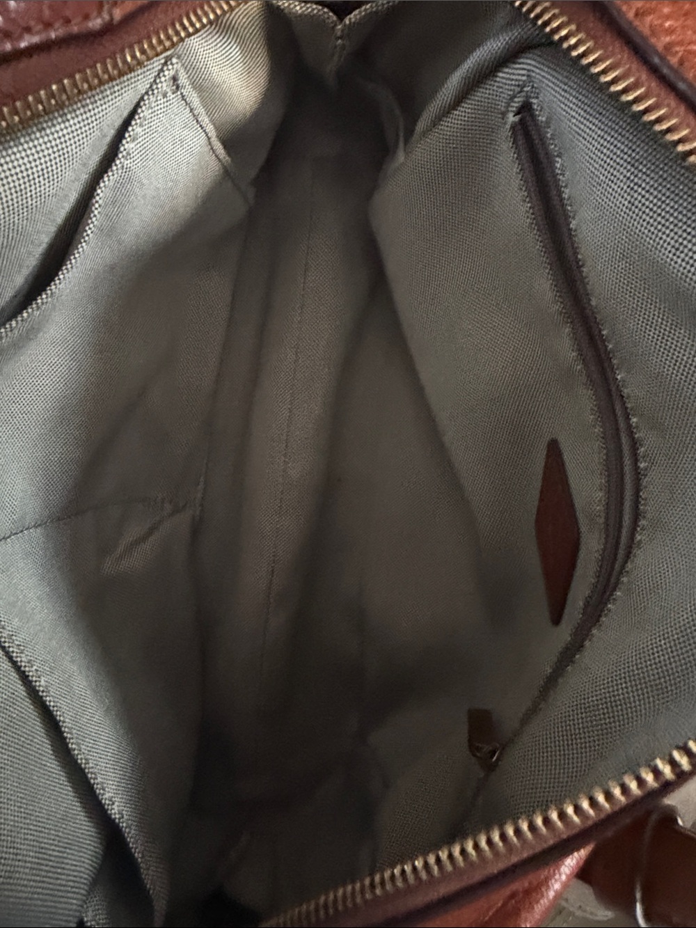 Fossil Women's Leather Shoulder Bag in Cognac - Picture 9 of 9